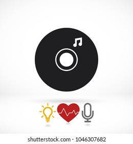 Vector icon  disc melody  10 EPS