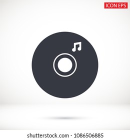 Vector icon  disc melody  10 EPS