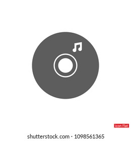 Vector icon  disc melody  10 EPS