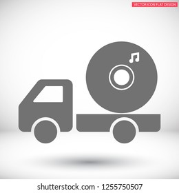 Vector icon  disc melody  10 EPS