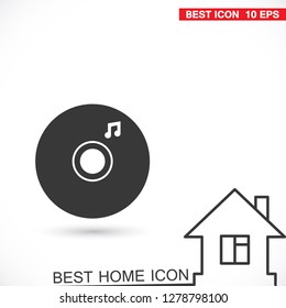 Vector icon  disc melody  10 EPS