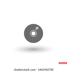 Vector icon disc melody 10 EPS . Lorem Ipsum Illustration design