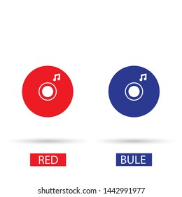 Vector icon disc melody 10 EPS . Lorem Ipsum Illustration design