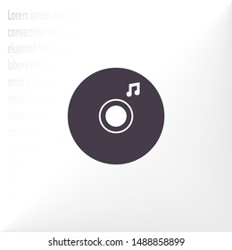 Vector icon disc melody 10 EPS . Lorem Ipsum Illustration design