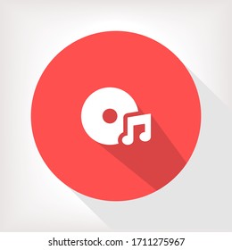 Vector icon disc melody 10 EPS . Lorem Ipsum Illustration design