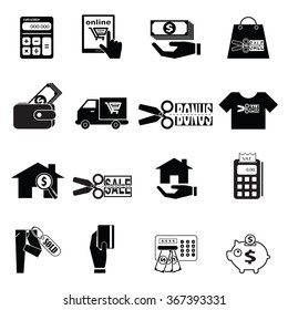 Vector Icon discounted spending and the promotion of the store.