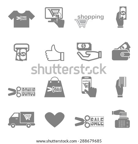 Vector Icon discounted spending and the promotion of the store.