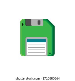 vector icon diskette illustration flat design