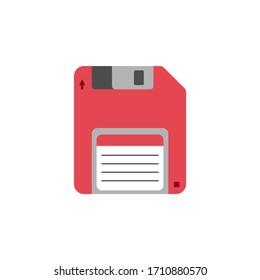 vector icon diskette illustration flat design
