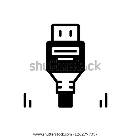 Vector icon for displayport