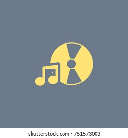 Vector icon of DJ. Eps-10.