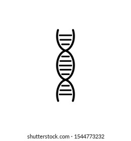 Vector icon of DNA. Genetic testing