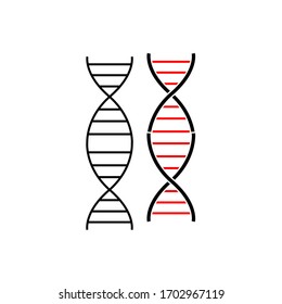 
Vektorillustration Icon dna human for eps10
