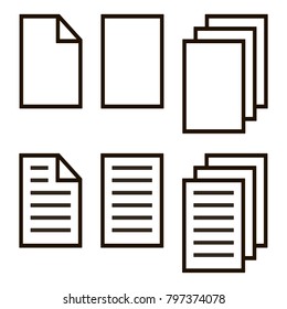 vector icon document