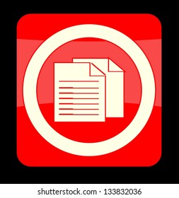 a vector icon with document inside