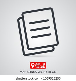 Vector icon documents