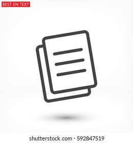 Vector icon documents