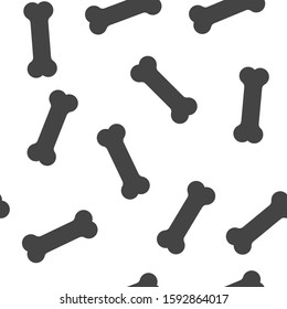 Vector icon of dog bone seamless pattern on a white background.