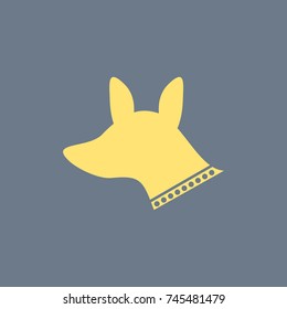 Vector icon of dog. Eps-10.
