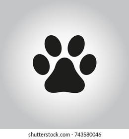 vector icon of dog's paw