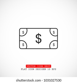 Vector icon  dollar  10 EPS