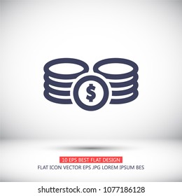 Vector icon  dollar  10 EPS