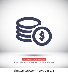 Vector icon  dollar  10 EPS