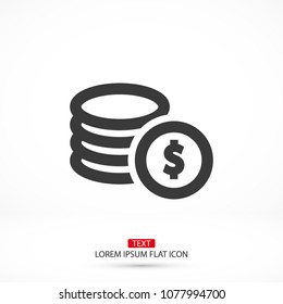 Vector icon  dollar  10 EPS