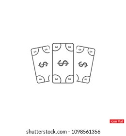 Vector icon  dollar  10 EPS