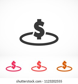 Vector icon  dollar  10 EPS