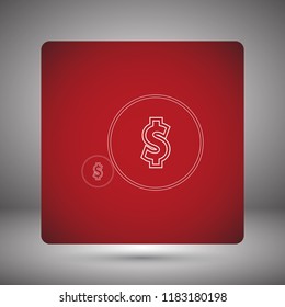 Vector icon  dollar  10 EPS