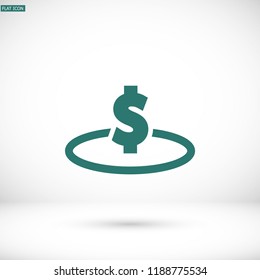 Vector icon  dollar  10 EPS
