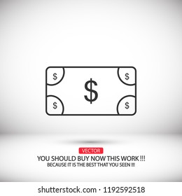 Vector icon  dollar  10 EPS