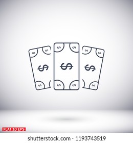 Vector icon  dollar  10 EPS