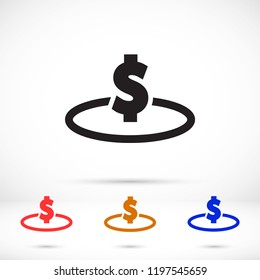 Vector icon  dollar  10 EPS