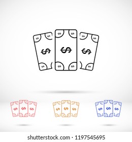 Vector icon  dollar  10 EPS