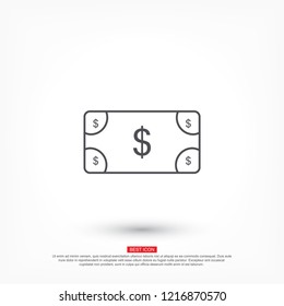 Vector icon  dollar  10 EPS