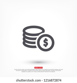 Vector icon  dollar  10 EPS