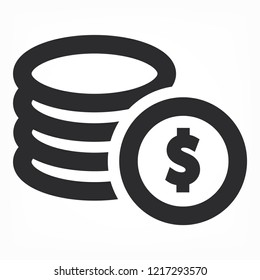 Vector icon  dollar  10 EPS