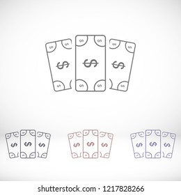 Vector icon  dollar  10 EPS