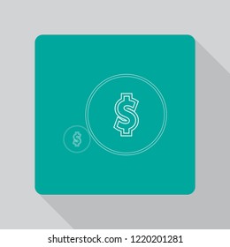 Vector icon  dollar  10 EPS