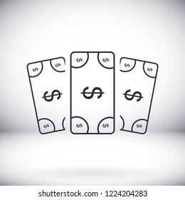 Vector icon  dollar  10 EPS