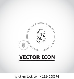 Vector icon  dollar  10 EPS