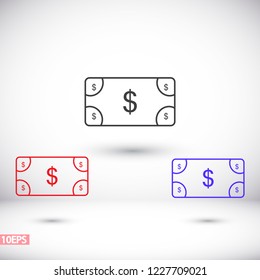 Vector icon  dollar  10 EPS