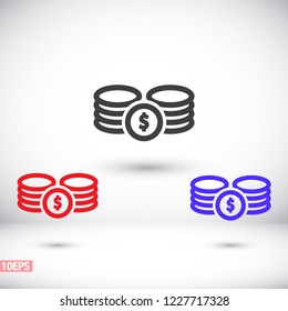 Vector icon  dollar  10 EPS