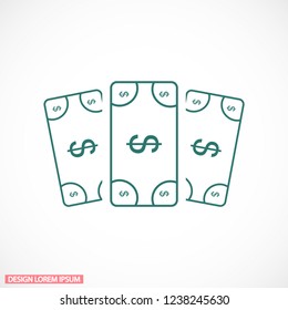 Vector icon  dollar  10 EPS