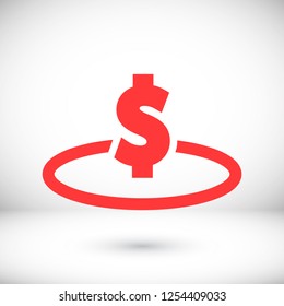 Vector icon  dollar  10 EPS