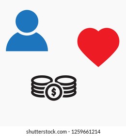 Vector icon  dollar  10 EPS
