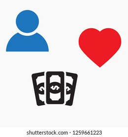 Vector icon  dollar  10 EPS