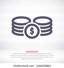 Vector icon  dollar  10 EPS